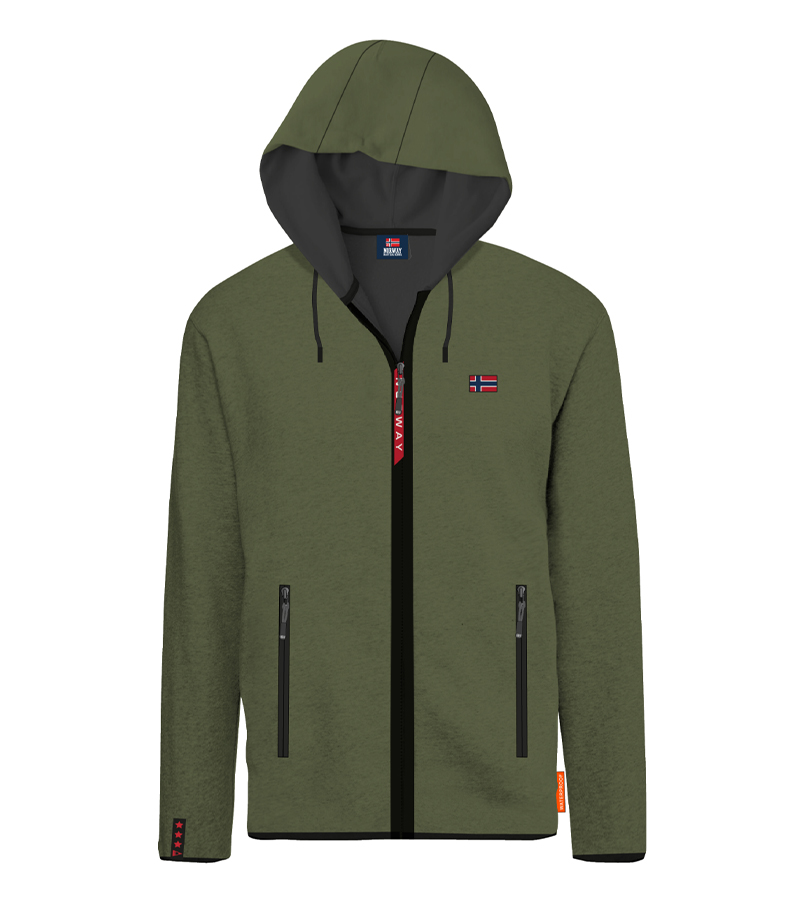 SCUOLA NAUTICA ITALIANA - GIACCA UOMO SOFTSHELL 119141 ARMY