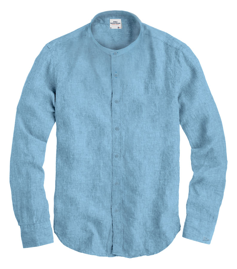 SCUOLA NAUTICA ITALIANA - CAMICIA COREANA PURO LINO PACIFIC