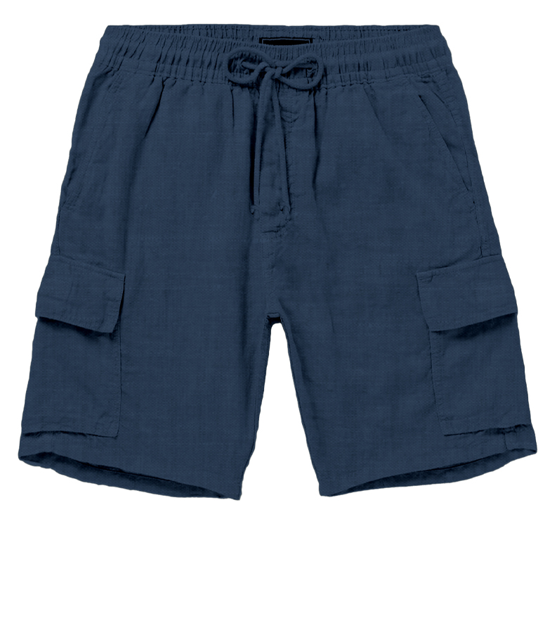 SCUOLA NAUTICA ITALIANA - BERMUDAS CARGO MAN LINEN