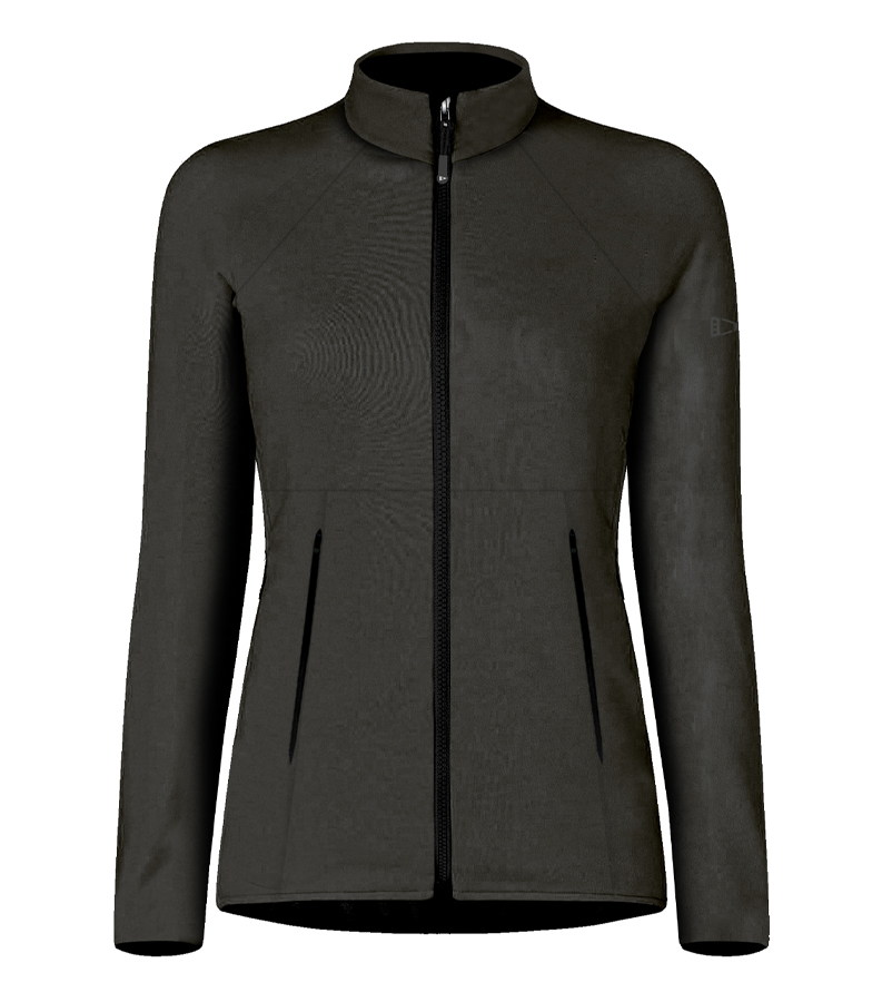 SCUOLA NAUTICA ITALIANA - FELPA CON ZIP DONNA 152413 BLACK