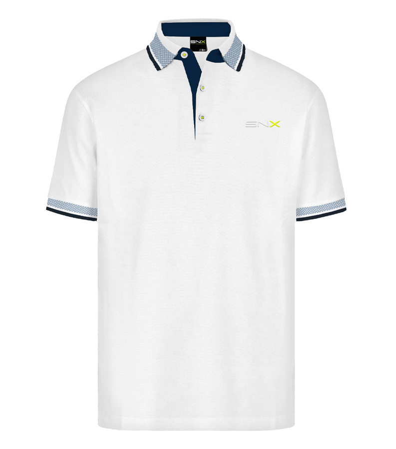 SCUOLA NAUTICA ITALIANA - JERSEY TECH POLO UOMO 158815 WHITE