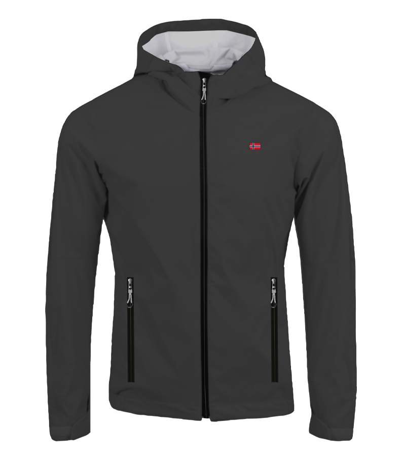 SCUOLA NAUTICA ITALIANA - GIACCA SOFTSHELL ANTIVENTO UOMO   BLACK