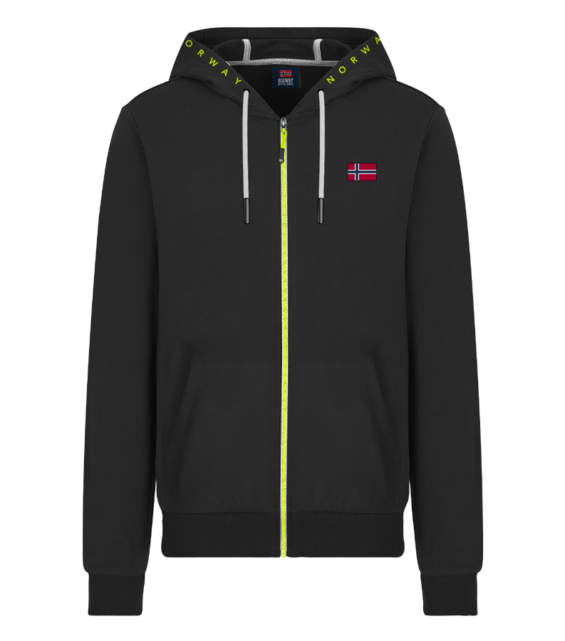 SCUOLA NAUTICA ITALIANA - FELPA UOMO 849455 BLACK