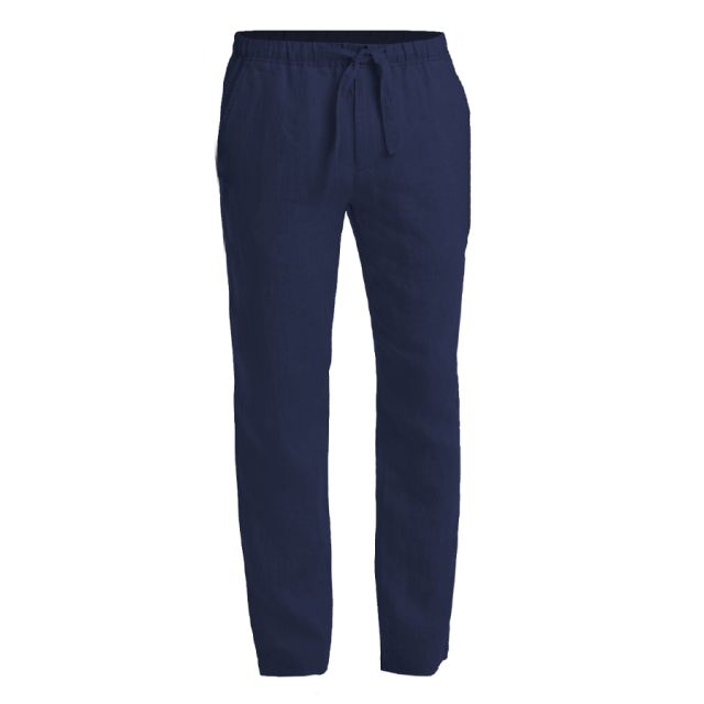 SCUOLA NAUTICA ITALIANA - PANTALONI UOMO LINO BLU