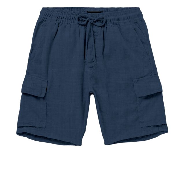 SCUOLA NAUTICA ITALIANA - BERMUDA CARGO UOMO LINO BLU