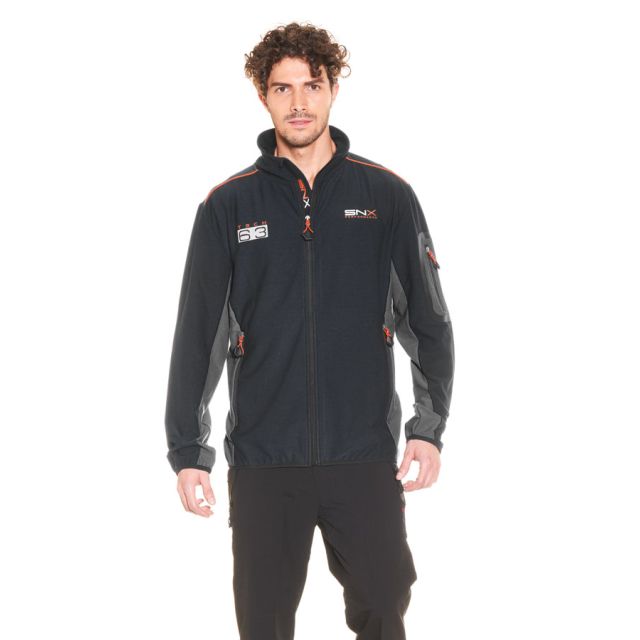SCUOLA NAUTICA ITALIANA - FELPA UOMO KNIT FLEECE BLACK