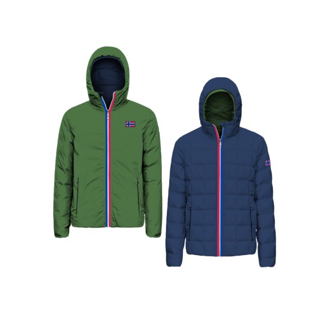 SCUOLA NAUTICA ITALIANA - PIUMINO IMBOTTITO REVERSIBILE UOMO 849155 KIWI