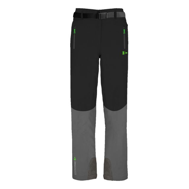 SCUOLA NAUTICA ITALIANA - PANTALONI DA TREKKING SOFT SHELL UOMO REVENTON/BLACK